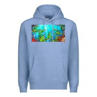 Colony Blue lobster license plate Premium Hoodie - BarkalooDesign