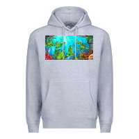 Heather Grey lobster license plate Premium Hoodie - BarkalooDesign