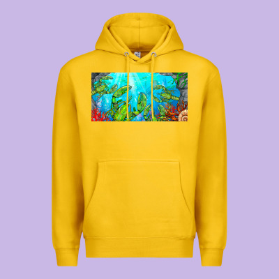 Lobster License Plate Premium Hoodie Designed By Barkaloodesign