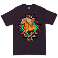 Plum Aztec Symbol With Horse Premium Tee - FaDigitalArtStudio
