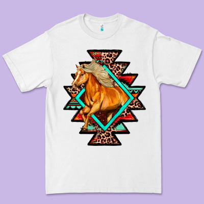 Aztec Symbol With Horse Premium Tee Designed By Fadigitalartstudio