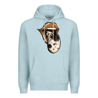 Blue Mist Western Leopard Cowhide Tongue Premium Hoodie - Jasminsmagicworld