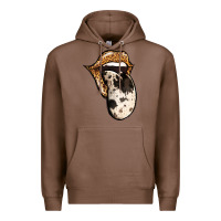 Chestnut Western Leopard Cowhide Tongue Premium Hoodie - Jasminsmagicworld