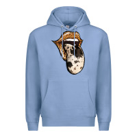 Colony Blue Western Leopard Cowhide Tongue Premium Hoodie - Jasminsmagicworld