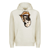 Oatmeal Heather Western Leopard Cowhide Tongue Premium Hoodie - Jasminsmagicworld