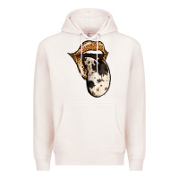Pale Pink Western Leopard Cowhide Tongue Premium Hoodie - Jasminsmagicworld