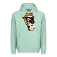 Seafoam Western Leopard Cowhide Tongue Premium Hoodie - Jasminsmagicworld