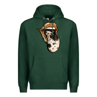 Sports Green Western Leopard Cowhide Tongue Premium Hoodie - Jasminsmagicworld