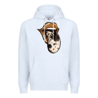 White Western Leopard Cowhide Tongue Premium Hoodie - Jasminsmagicworld
