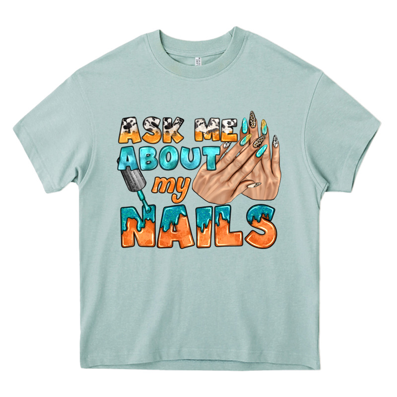 Ask Me About My Nails Bbs Heavy Core Tee by BundleAndBundleShop | Teevron