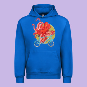 Cycling Octopus Urban Hoodie Designed By Bettercallsaul