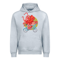Heather Grey Cycling octopus Urban Hoodie - Bettercallsaul