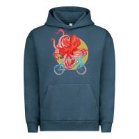 Pigment Midnight Navy Cycling octopus Urban Hoodie - Bettercallsaul