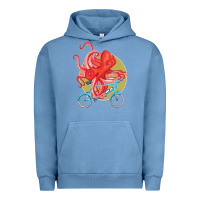 Pigment Pebble Blue Cycling octopus Urban Hoodie - Bettercallsaul