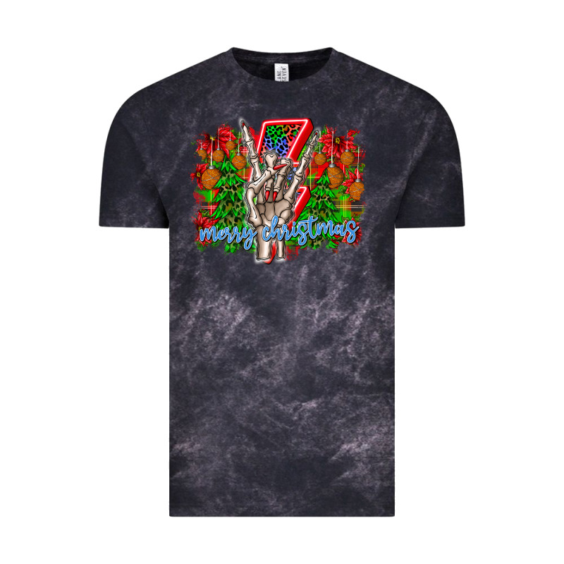 Punk Rock Merry Christmas Vintage Tee by CowhideDigitalArt | Teevron