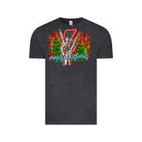Vintage Black punk rock Merry Christmas Vintage Tee - CowhideDigitalArt
