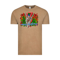 Vintage Coffee punk rock Merry Christmas Vintage Tee - CowhideDigitalArt