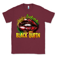 Burgundy Future black queen Classic Tee - FaDigitalArtStudio