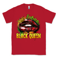 Red Future black queen Classic Tee - FaDigitalArtStudio