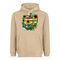 Mushroom Ohio Map Sunflower Cactus Serape Heavyweight Hoodie - RanaPortraitStore