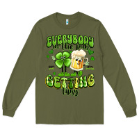 Army Green everybody in the pub getting tipsy artiststas Long Sleeve Tee - Artiststas