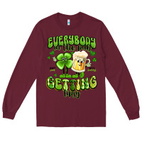 Burgundy everybody in the pub getting tipsy artiststas Long Sleeve Tee - Artiststas