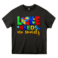 Love Needs No Words Heavy Core Tee | Teevron