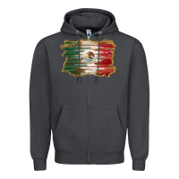 Smoke mexican flag with leopard Zipper Hoodie - RanaPortraitStore