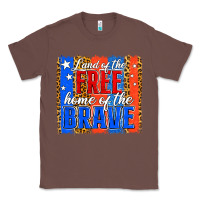Chestnut Land of the Free 4th of July Brushstroke Classic Tee - Jasminsmagicworld