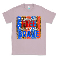 Lilac Land of the Free 4th of July Brushstroke Classic Tee - Jasminsmagicworld