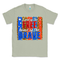 Matcha Land of the Free 4th of July Brushstroke Classic Tee - Jasminsmagicworld