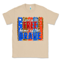 Mushroom Land of the Free 4th of July Brushstroke Classic Tee - Jasminsmagicworld