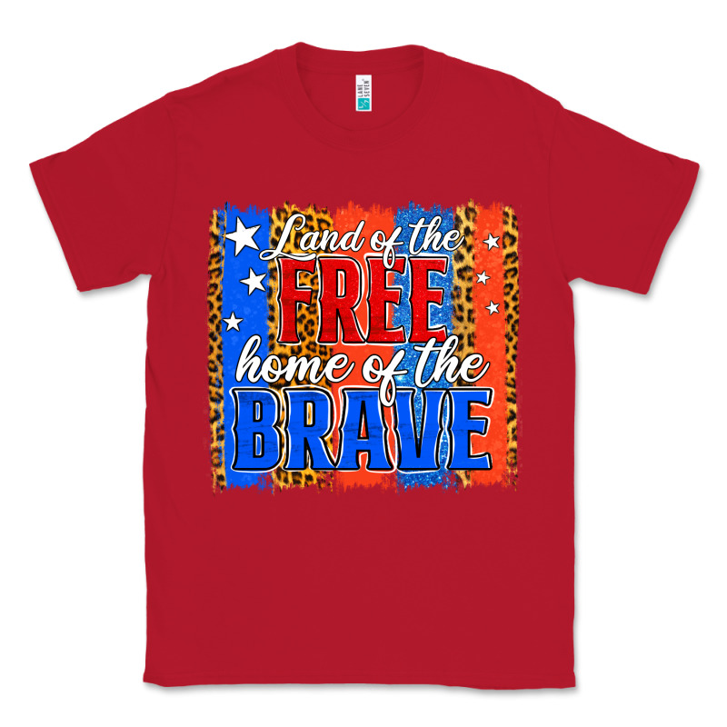 Land Of The Free 4th Of July Brushstroke Classic Tee by Jasminsmagicworld | Teevron