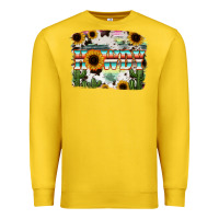 Lemon Howdy Serape And Sunflower Premium Sweatshirt - RanaPortraitStore