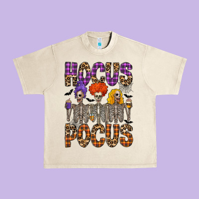 Hocus Pocus Urban Heavy Tee Designed By Cowhidedigitalart