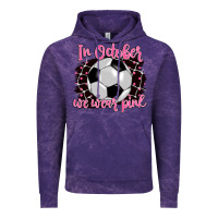 Cloud Purple in october we wear pink soccer Vintage Hoodie - BarkalooDesign