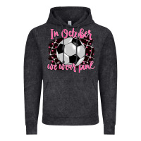 Vintage Black in october we wear pink soccer Vintage Hoodie - BarkalooDesign