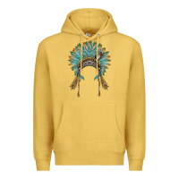 Antique Gold native american headdress turquise Premium Hoodie - BarkalooDesign