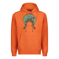 Carrot native american headdress turquise Premium Hoodie - BarkalooDesign
