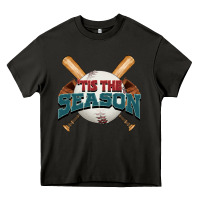 Asphalt 'tis the season baseball Heavy Core Tee - FaDigitalArtStudio