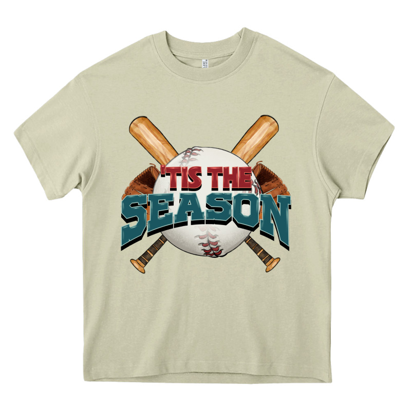 'tis The Season Baseball Heavy Core Tee by FaDigitalArtStudio | Teevron