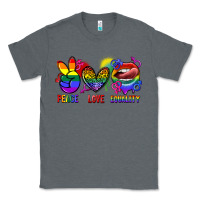 Charcoal Heather Peace love equality Classic Tee - FaDigitalArtStudio