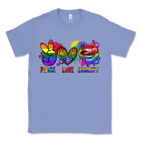 Colony Blue Peace love equality Classic Tee - FaDigitalArtStudio