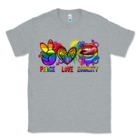 Heather Grey Peace love equality Classic Tee - FaDigitalArtStudio