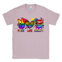 Lilac Peace love equality Classic Tee - FaDigitalArtStudio