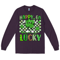 Plum happy go lucky Long Sleeve Tee - Artiststas