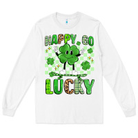 White happy go lucky Long Sleeve Tee - Artiststas