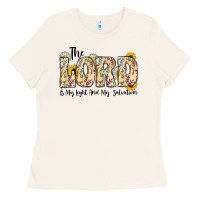 Bone the lord is my light and my salvation Ladies Tee - CowhideDigitalArt