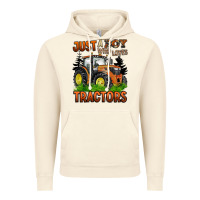 Vintage Artic just a boy who loves tractors Vintage Hoodie - BarkalooDesign