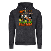 Vintage Black just a boy who loves tractors Vintage Hoodie - BarkalooDesign